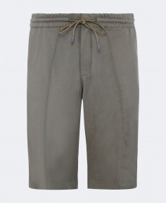 Short en garbardine de coton