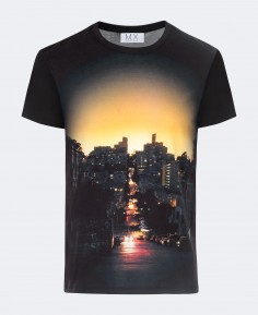 T-shirt imprimé sunset