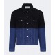 TWO MATERIAL DENIM JACKET