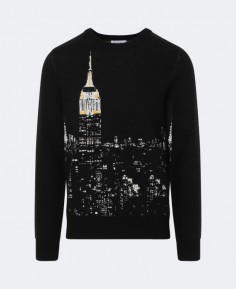 Pull jacquard motif Empire State Building