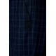 Pantalon casual en flanelle à carreaux avec ceinture elastique