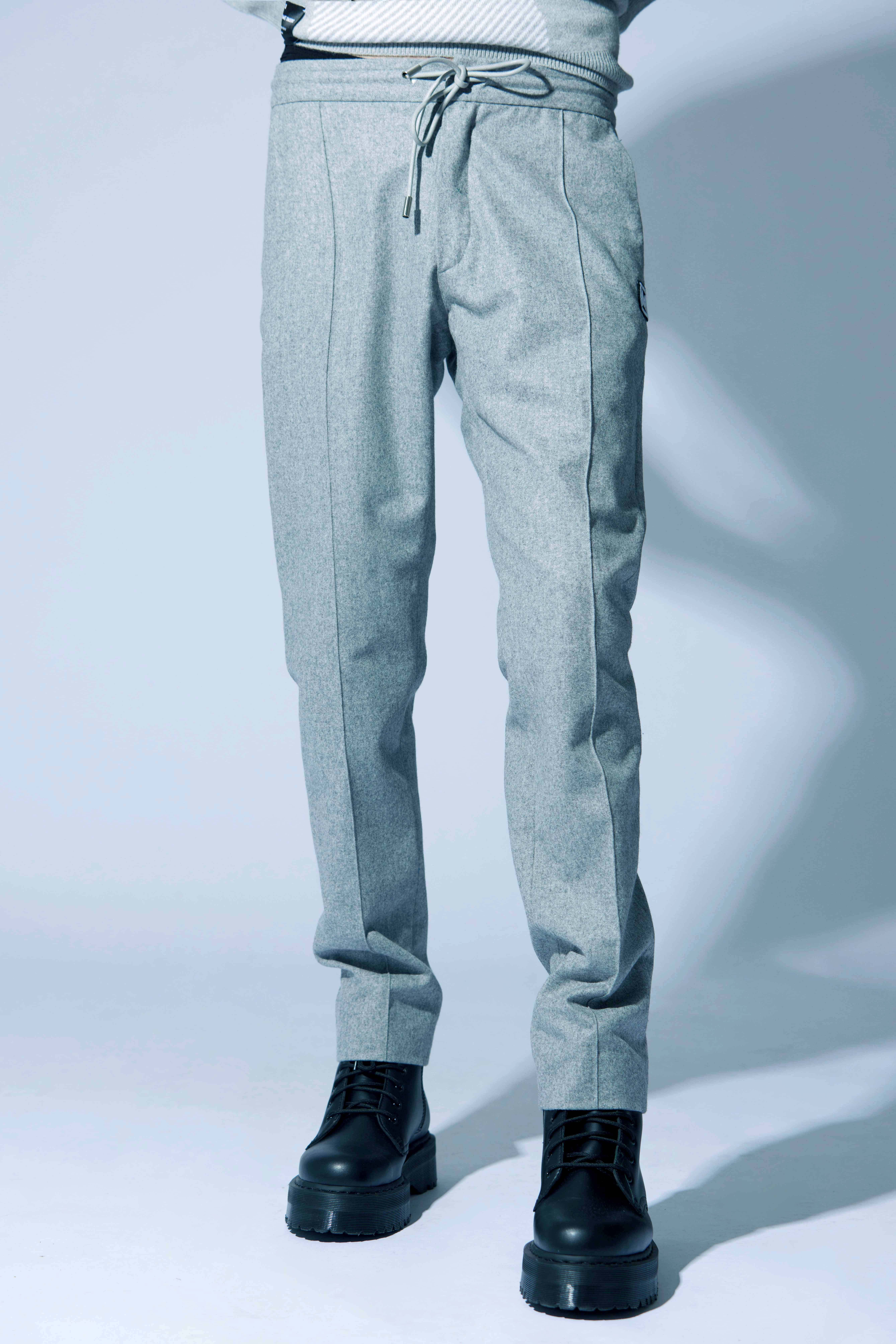 Pantalon casual en flanelle avec ceinture elastique