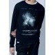 Sweatshirt coupe slim imprimé Seul parmi les étoiles