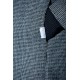 HOUNDSTOOTH COAT WITH RIBBED COLLAR