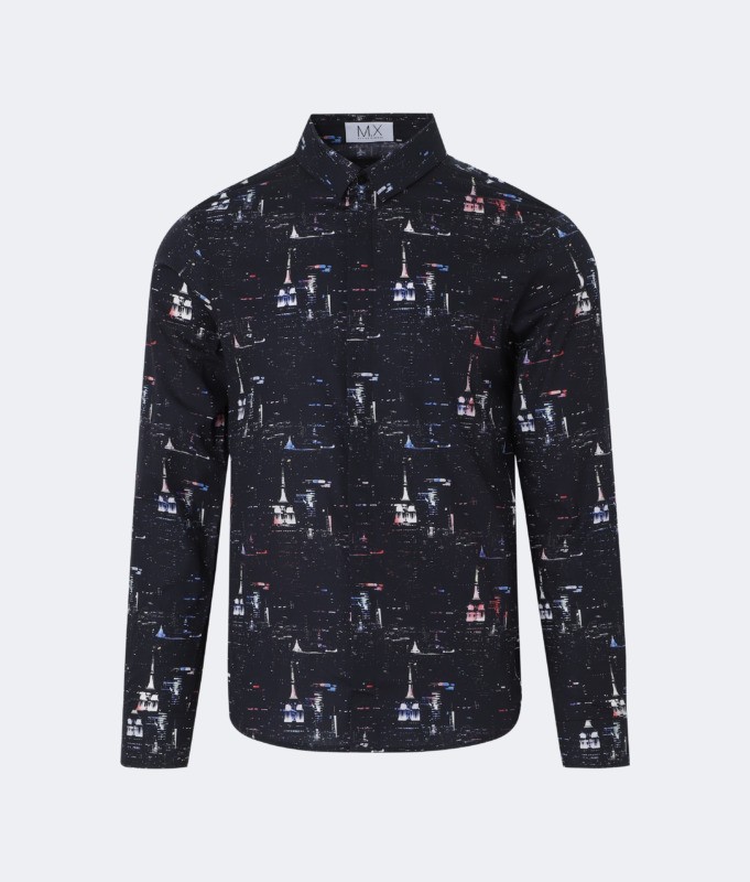 chemise imprimé Scyscrapers