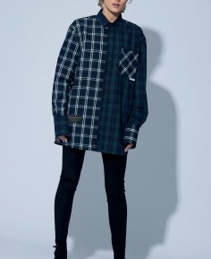PATCHWORK CHECKED SHIRT