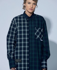 PATCHWORK CHECKED SHIRT