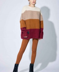 MOHAIR OVERSIZED STRIPES SWEATER