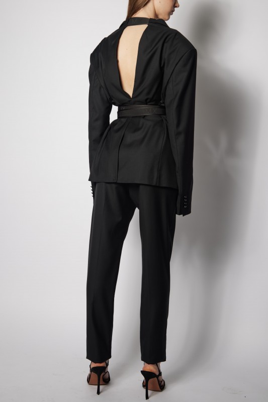 Fashion Women's Rhinestone Coat Jacket Slim Fit Suit Backless New Blazer  Dress | eBay