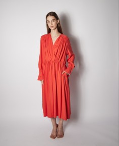 OVERSIZED WRAP OVER TOP DRESS