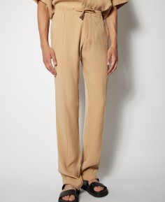 CASUAL TROUSERS WITH THREAD EMBRODERY