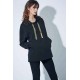 OVERSIZED HOODIE WITH CHAIN AND METAL PLATE