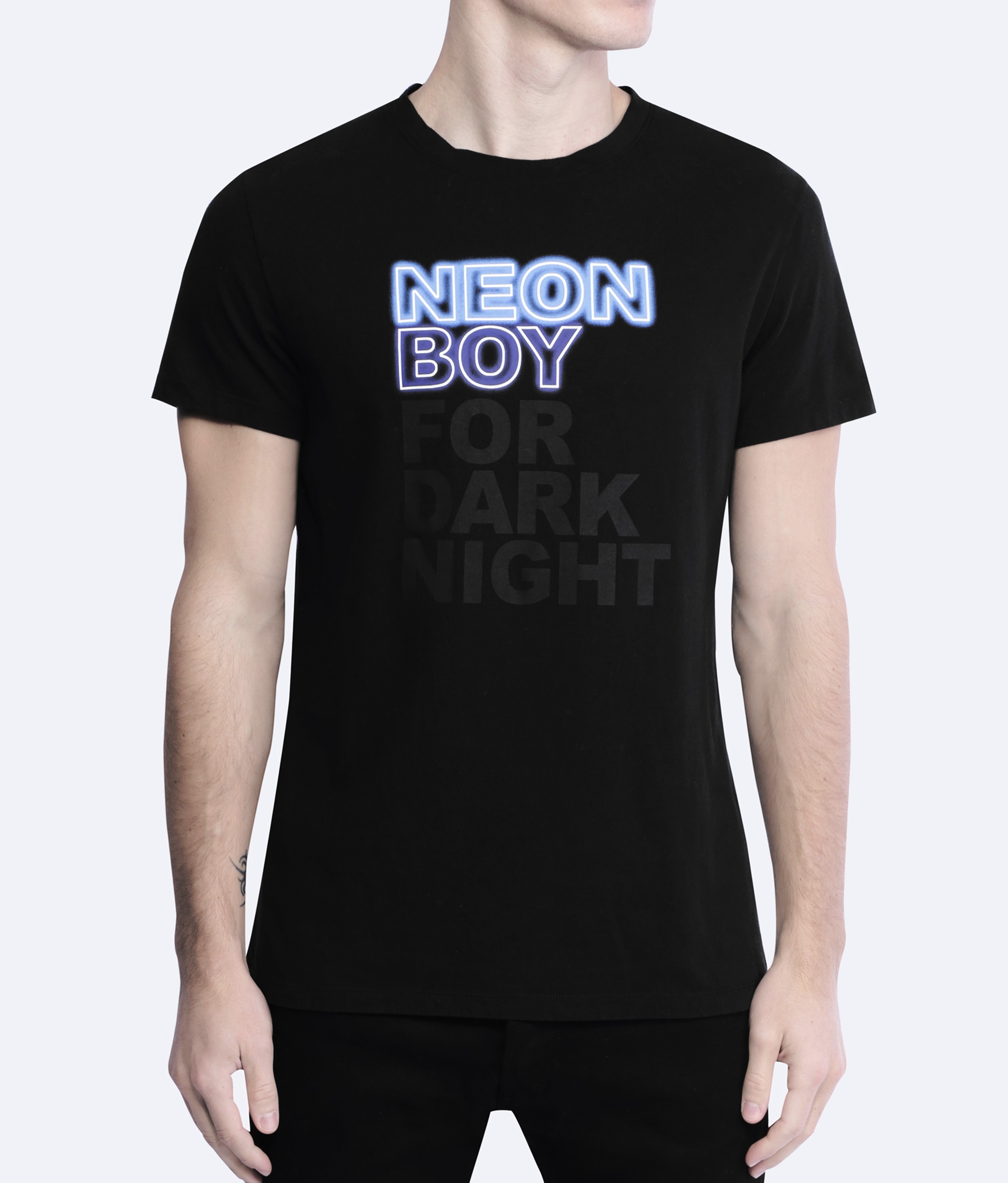 black neon shirt