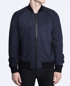 Blouson en gabardine peau de pêche