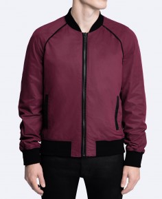 Blouson en gabardine peau de pêche