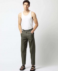 OVERSIZED PANT CONTRAST STITCHING