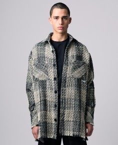 VESTE OVERSIZE EN TWEED