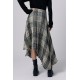 TWEED DRAPED SKIRT