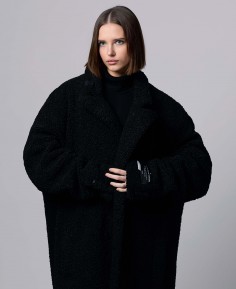 MANTEAU BOUCLETTE OVERSIZE