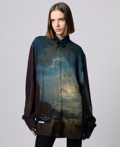 LONG-SLEEVED SHIRT "VENISE" PRINT