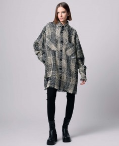 VESTE OVERSIZE EN TWEED