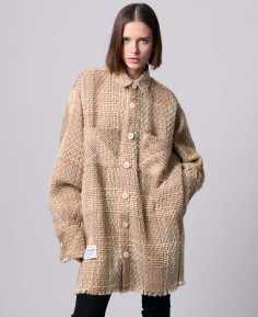 VESTE OVERSIZE EN TWEED